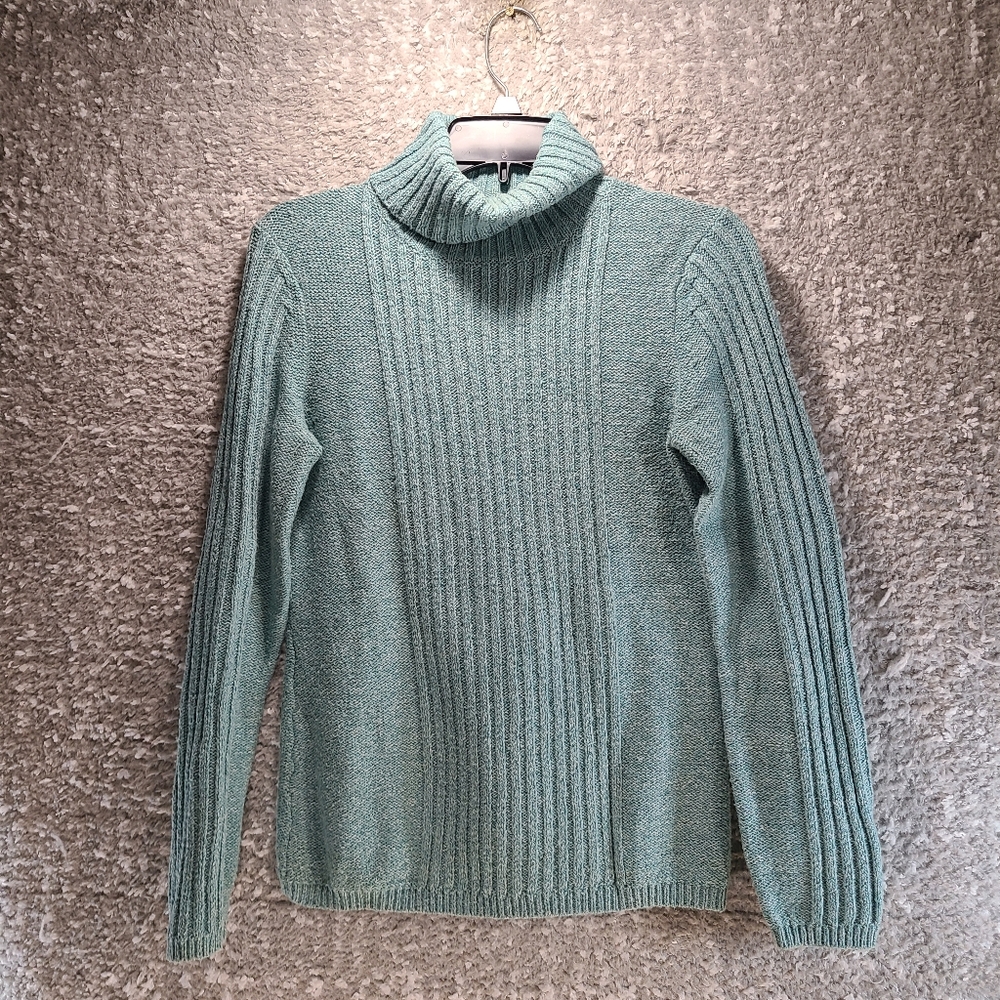 Sundance Catalog Women's Size XS Cotton Acrylic Blend Rib Knit Turtleneck